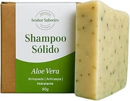Shampoo em Barra Natural de Aloe Vera - Hidratação Anti Queda e Crescimento Capilar