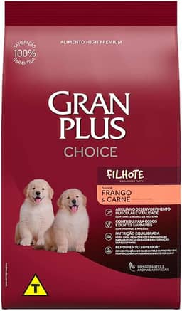 Ração Gran Plus para Cães Filhotes Choice – 10,1 kg