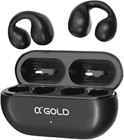 Fone Bluetooth Esportivo Condução Óssea Aberto com Microfone e Case de Carga