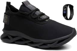 Tênis Academia Masculino Esportivo Ortopédico Leve + Relógio