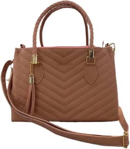 Bolsa Feminina, Alça de Ombro Removível, Couro Sintético Preto, Detalhes em Metal Dourado