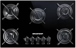 Cooktop 5 bocas Brastemp com grades piatina e acendimento automático - BDD75AE BIVOLT