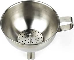 Funil com Peneira Inox 11cm