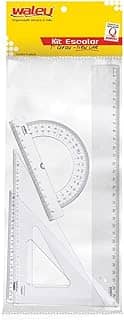 Conjunto para Desenho 1 grau New Line Cristal Waleu, Multicor