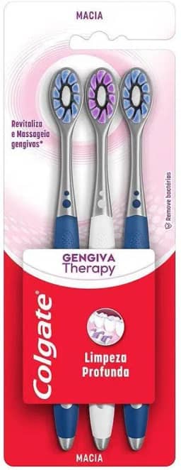 Escova de Dente Colgate Gengiva Therapy 3 unid
