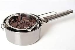 GP&me, Mini Panela Banho Maria Aço Inox 11cm, 480ml, Prata, Sem Revestimento, sem tampa, para Derreter Manteiga, Queijo, Caramelo, Chocolate, Doces, Cera, etc.