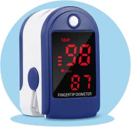 Oxímetro de Dedo Digital Medidor Pulsação e Saturação de Oxigênio SpO2 Batimentos Cardiacos