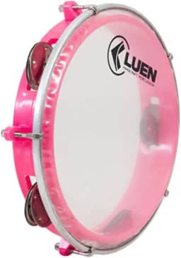 Pandeiro Abs Rosa Junior Pele Cristal 08"