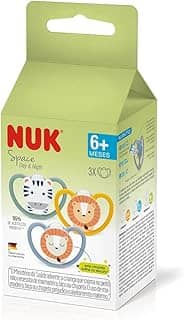 NUK Kit Com 3 Chupetas Space 6+ Meses – Dia E Noite