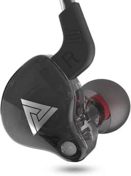 Fone QKZ AK6 - Retorno de palco, celular, estudo - Qualidade de som - Cor Preto