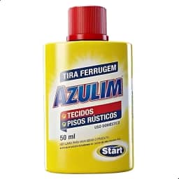 Removedor de Ferrugem Tira Manchas de Tecidos Roupas e Pisos Azulim 50ml Start 3 Unidades