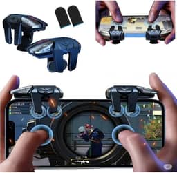 Kit Gatilho Gamer Celular + Luva Dedo para Jogos Mobile