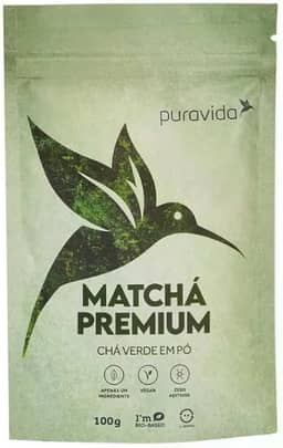 Matchá Premium Chá Vegano 100g em Pó - Puravida