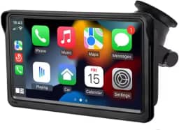 Central Multimídia Portátil 7" com Tela Touch – Compatível com CarPlay e Android Auto, Bluetooth, USB, Áudio Veicular
