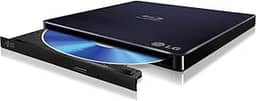 LG Gravador de DVD Electronics 6X Blu Ray 8X +/- RW USB 2.0 Super Multi Ultra Slim Portátil com Suporte M-DISC (Preto) WP50NB40
