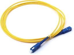 Cabo Óptico Plus Cable SC para UPC FO-P10 2Metros PATCH CORD - Conector SC para UPC com Encapsulamento de PVC com Baixa Perda de Inserção