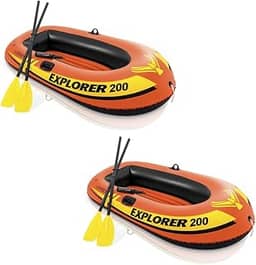 Proposita, Combo 2 Botes Infláveis Explorer 200 Com Remos E Bomba Manual Intex