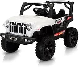 Bang Toys Jipe Elétrico Aventura 12v Recarregável Branco