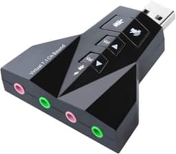 Placa De Som Usb 7.1 Canais Exbom Usom-20