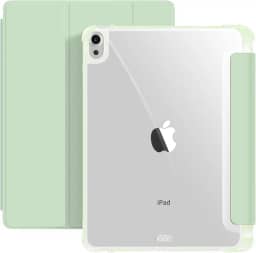 Capa P/iPad Air 11 M2/M3 5ª 4ª Ger 10.9" Smart Case Slim C/Suporte a Caneta, Fundo Transparente Proteção Total- Anti Impacto/Auto Sleep/Tampa Magnética/Premium Resistente Funcional e Design Fino