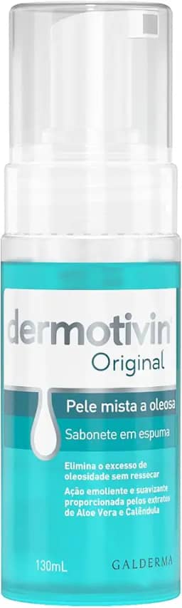 Dermotivin Espuma De Limpeza Facial Original 130ml