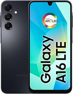Celular Samsung Galaxy A16, 128GB + 4GB RAM, Câmera de até 50MP, Tela 6.7', NFC, IP54, Bateria 5000 mAh - Preto