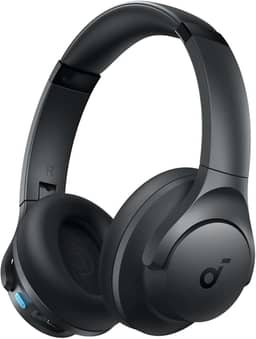soundcore Q11i da Anker Fone De Ouvido Bluetooth 5.3, Fone Gamer, Headphone Bluetooth Over-Ear, Graves Profundos, 60H Autonomia, Hi-Res Áudio, Almofadas Removíveis, Conexão Multiponto, Preto