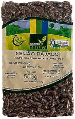 Feijão Rajado Orgânico Coopernatural 500g