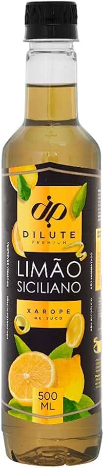Dilute Xarope Limão Siciliano Sabor Limão Siciliano 500 Ml