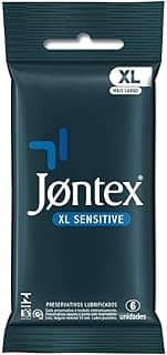 Preservativo Camisinha Jontex Sensitive XL - 6 Unidades
