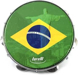 PANDEIRO BRASIL CORCOVADO 10'' - CORPO AZUL
