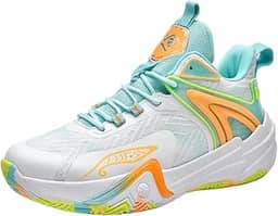 Tênis de basquete feminino, moderno, de cano alto, atlético, leve, vôlei, caminhada, corrida, esportes ao ar livre, Verde, 37