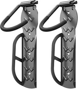 Kit 2 Suporte de bicicleta para parede, suporte de bike vertical, gancho de bicicleta - Resistente suporta até 30 kg