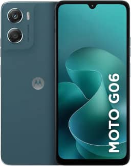 Smartphone Motorola Moto g06-128GB 12GB (4GB RAM + 8GB Ram Boost) e Camera 50MP com AI Bateria de 5200 mAh Tela 6.9" - Azul Marinho