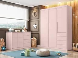 Jogo de Quarto Completo Pérola Rose - Phoenix Baby