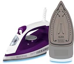 BLACK+DECKER Ferro de Passar Roupa, com Vaporizador, Base Antiaderente, Modelo FX2500, 110V
