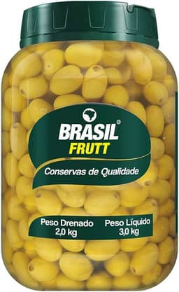 Brasil Frutt Azeitona Verde sem Caroço balde 2kgs