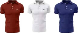 Kit 3 Camisas Gola Polo Voker Com Proteção Uv Premium