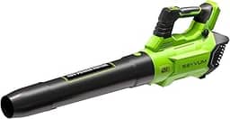 SEYVUM Soprador de folhas de 40 V sem fio – 600 CFM 165 MPH, soprador de folhas elétrico para cuidados com o gramado com alça de ombro – Modo de 3 velocidades para sopro de folhas/poeira/neve, apenas