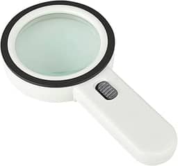 Lupas,ERYUE Lupa de mão 30X de alta definição com 12X luzes Lâmpada de alta potência para leitura de mapas Identificação de joias Amplificador de reparo de telefone