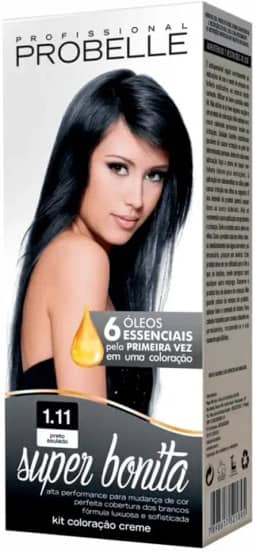 Kit Coloração Super Bonita 1.11 Preto Azulado