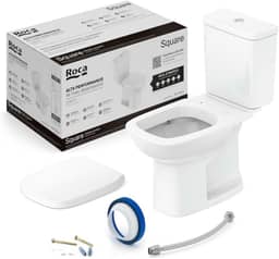 Roca Kit Vaso Sanitário com Caixa Acoplada e Assento Soft Close Square