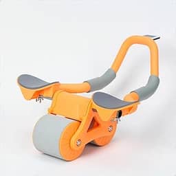 Roda Abdominal Fitness para Iniciantes com Recuperação Automática Temporizador e Almofada de Assistência para Exercícios Abdominais e Core