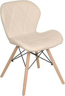 Loft7 Home Decor, Cadeira estofada Charles Eames Eiffel Slim Wood Confort