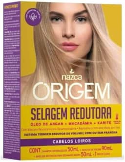 Origem Kit Selagem Redutora - Cabelos Loiros, Nazca Cosméticos