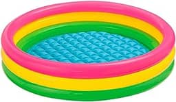 Piscina Por Do Sol, Intex, Rosa/Amarelo/Verde, 131 L