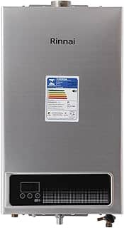 Rinnai E15-15 litros GN (Gás Natural) Prata - Aquecedor de Água a Gás Digital REU-E150 FEH