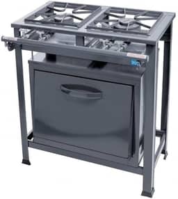 Tron Fogão Industrial Eco N.E 2 Bocas 1Qs 1Qd C/F Grafite Aço Galvanizado Elétrico