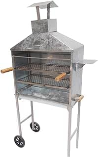 Churrasqueira Móvel Carrinho Churrasco Espetinho Galvanizada