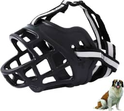 Focinho De Silicone Para Cães, Focinho De Cesta Respirável, Adequado Para Cães Grandes